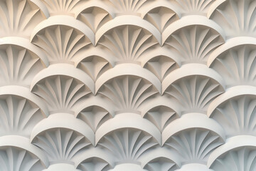Poster - Sophisticated abstract 3d pattern. Japanese and Scandinavian style. Art deco. Background image. Created with Generative AI technology.