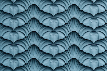 Poster - Sophisticated abstract 3d pattern. Japanese and Scandinavian style. Art deco. Background image. Created with Generative AI technology.