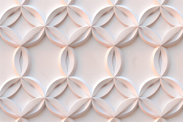 Poster - Sophisticated abstract 3d pattern. Japanese and Scandinavian style. Background image. Created with Generative AI technology.