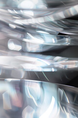 Poster - Abstract background with reflections and caustics. Hi-tech. Futuristic background image. Created with Generative AI technology.