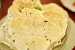 Closeup crispy rice cracker