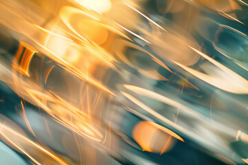 Poster - abstract background with reflections and caustics. hi-tech. futuristic background image. created wit