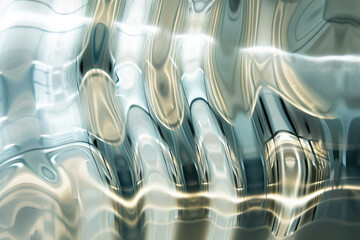 Poster - abstract background with reflections and caustics. hi-tech. futuristic background image. created wit