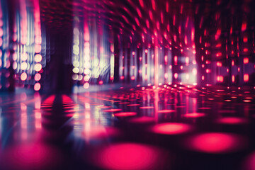 Poster - Abstract background with reflections and caustics. Hi-tech. Futuristic background image. Created with Generative AI technology.