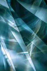 Poster - Abstract background with reflections and caustics. Hi-tech. Futuristic background image. Created with Generative AI technology.