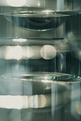 Poster - abstract background with reflections and caustics. hi-tech. futuristic background image. created wit