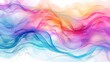 Abstract colorful watercolor background with waves and swirls for design