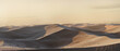 Panorama view to colorful sand dunes in the evening light. 3D Rendering