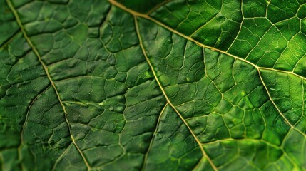 Leaf vein texture abstract background with close up plant leaf cells ornament texture pattern.