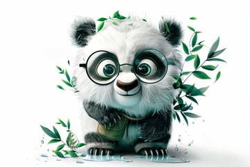 Poster - Cute panda character