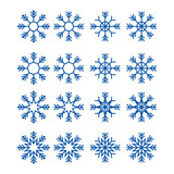 Fototapeta Dinusie - Snowflake. Isolated snowflake collection Vector illustration