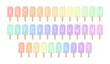 Rainbow Ice Cream Letters Numbers Colorful Popsicles Alphabet