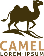 Poster - A camel animal design illustration mascot icon concept