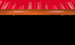 Vektor - Grafik mit roten Dachziegeln und Kupferdachrinne.