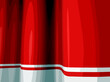 Vorhang in rot und weiß. Vektor - Grafik