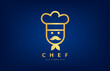 Сhef logo vector. Chef with mustache and chef hat. Clothes design