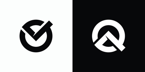 Poster - Vector logo design for the initials M and W in a geometric circle shape with a modern, simple, clean and abstract style.
