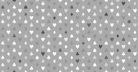 Canvas Print - Poker grey white seamless texture