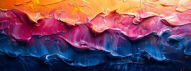 Poster - A background with a digital brushstroke texture, resembling a painting created in a digital art program.