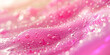 Abstract pink background, waves with bubbles. Web banner.