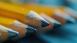 Fototapeta Las - A close up of pencils