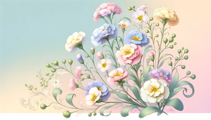 Wall Mural - Image of Candytuft Flowers