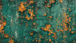 Rust of green metal corroded texture. 