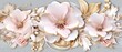 Elegant Cherry Blossom Bouquet Wallpaper Design