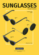© Macrovector - Isometric sunglasses poster template with different types of glasses