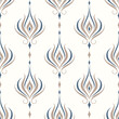 Beige and blue luxury vector seamless pattern. Ornament, Traditional, Ethnic, Arabic, Turkish, Indian motifs. Great for fabric and textile, wallpaper, packaging design or any desired idea.