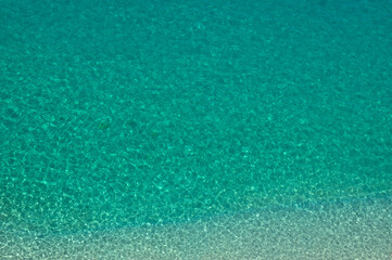 Wall Mural - Blue turquoise sea water background.