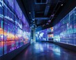 An immersive display of financial analytics