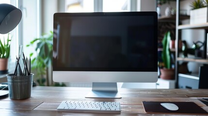 Poster - In your home or studio, you can have a stylish workspace that includes a computer