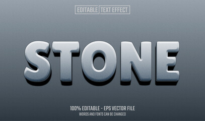 Canvas Print - stone editable text effect
