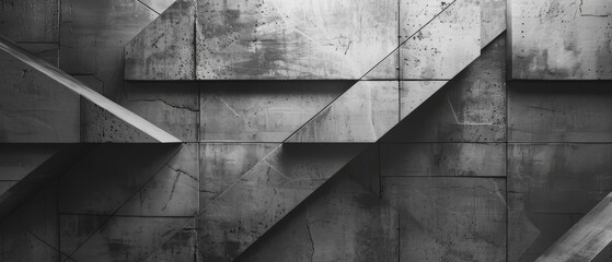 Poster - Concrete background. 3D rendering