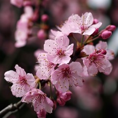 Sticker - Cherry blossoms in full bloom, elegant