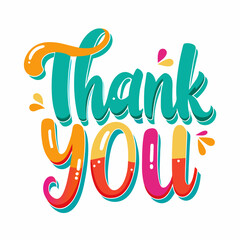 Wall Mural - Thank You text vector (52)