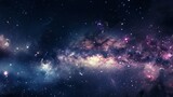 Fototapeta Kosmos - Starry Depths: An Exploration Beneath the Enthralling Starry Sky