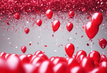 'celebration illustration followers. confetti 3d Red 2k balloons balloon. three-dimensional application background balloon banner blog celebrate colourful community congratulation decorative d'