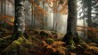 Deep in the Black Forest, the autumn fog rolls in, casting a ghostly pall over the ancient trees and undergrowth,
