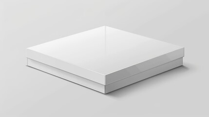 Poster - Stunning white package box illustration for software, electronics, and other products.