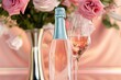 Elegance in pink: a chic champagne celebration amidst blooming roses
