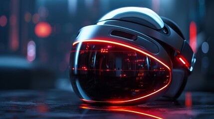 Aufkleber - A realistic VR headset with digital technology