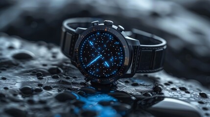 Poster - Smartwatch graphic for health care technology decoration