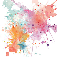 Wall Mural - Multi-colored spots, blots, watercolor paint
