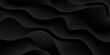 Dark line waves. Soft black and grey gradient shapes. 3d style.