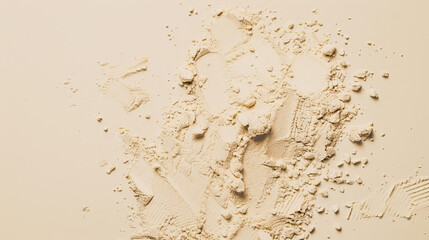 Wall Mural - Beige powder on a beige background
