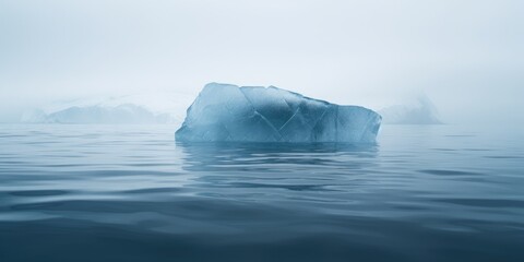 Wall Mural - In the vastness of Antarctica, towering icebergs emerge from the frigid sea, showcasing the raw beauty of polar landscapes.