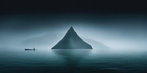 Wall Mural - Amidst the icy expanse of Antarctica, glaciers carve through the landscape, a testament to the enduring power of nature.