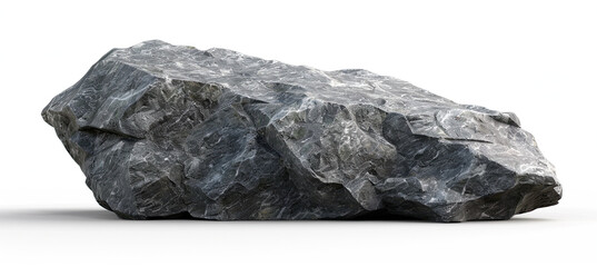 Heavy rock isolated on white background